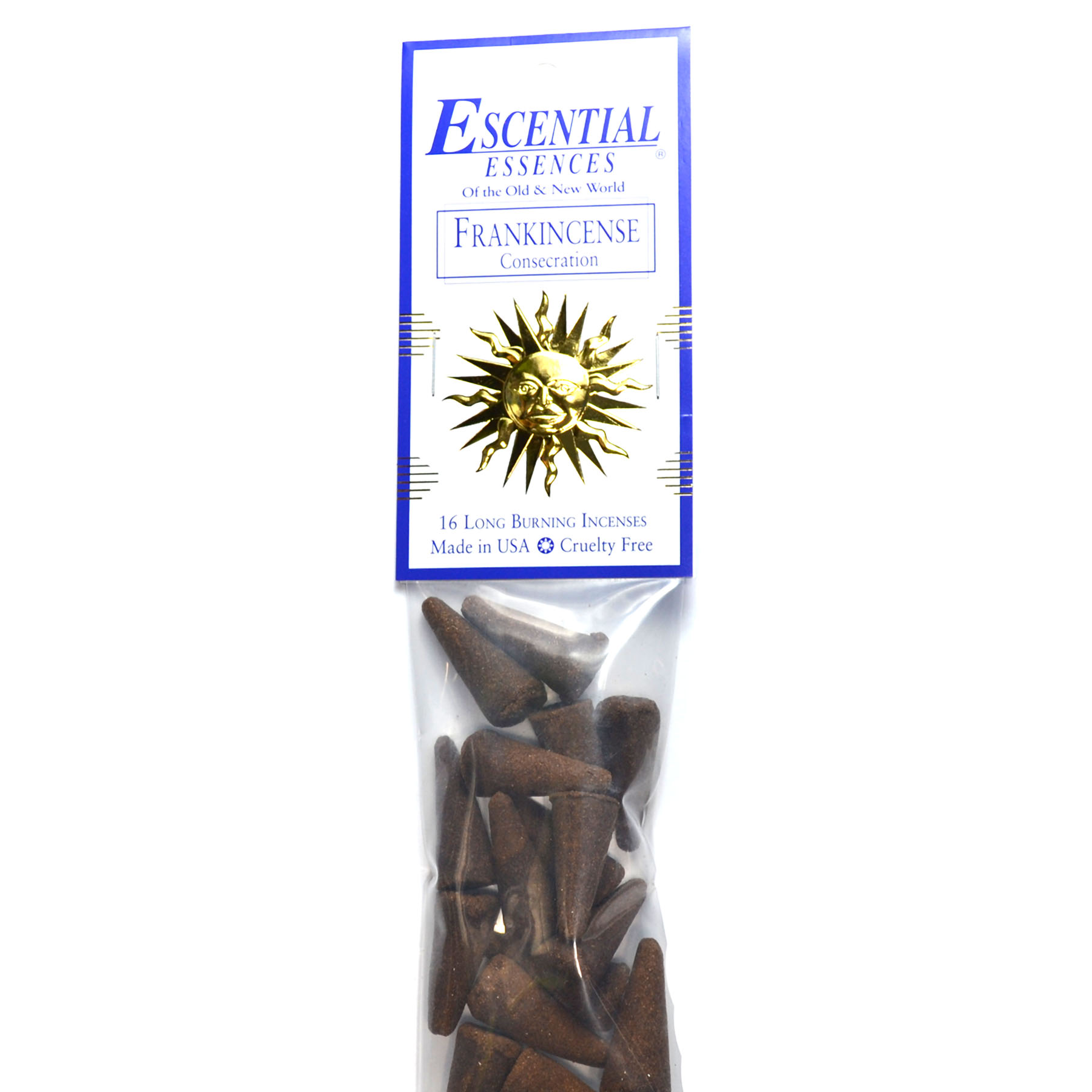 16/pk Frankincense escential essences incense cones