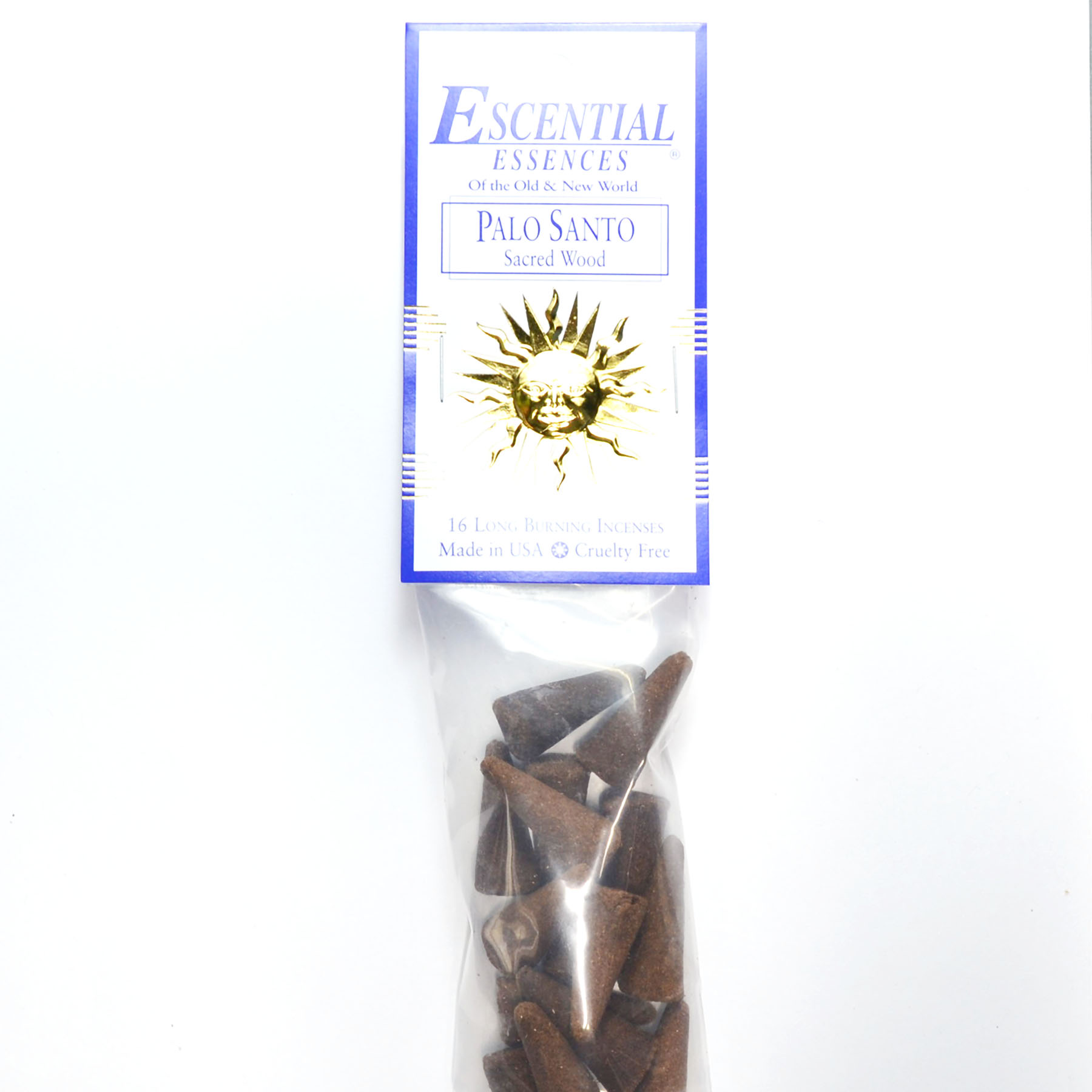 16/pk Palo Santo escential essences incense cones
