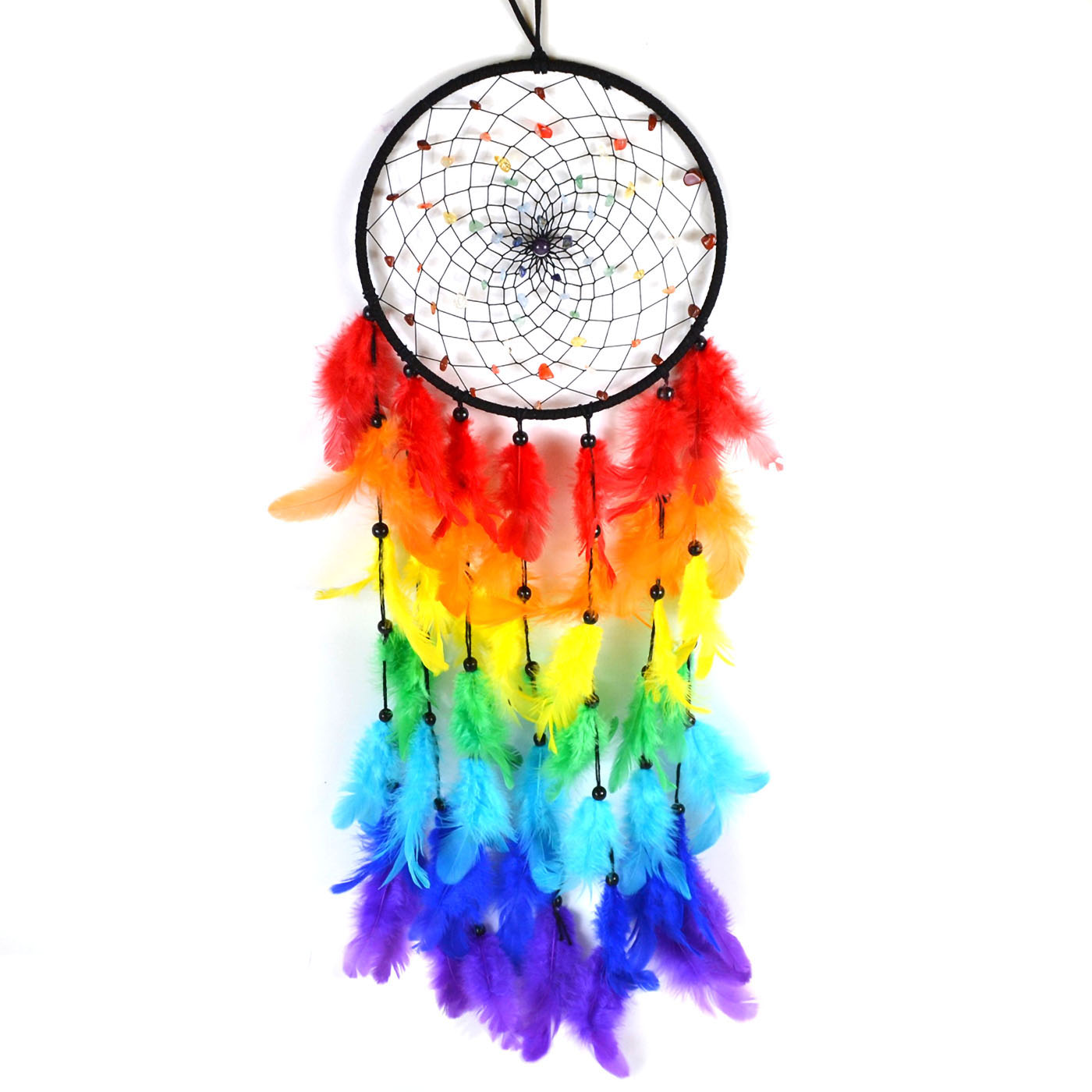 6 3/4" x 22" Chakra dream catcher